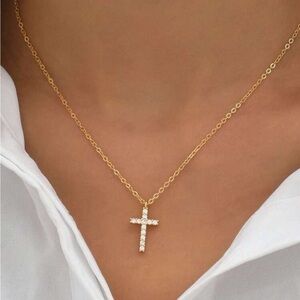 Gold Layered Cross Necklace